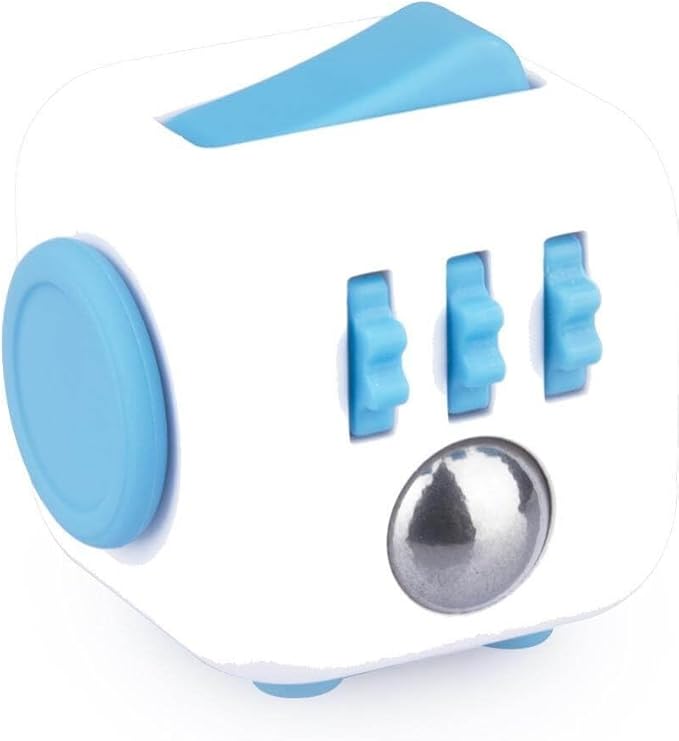 Antsy Labs The Original Fidget Cube, Stress Relief Desk Toy with 6 Sides, Gadget for Focus, Anxiety Relief, Sensory Processing Challenges, Fun Gift for Kids, Teens, and Adults, Pocket-Sized, Aqua