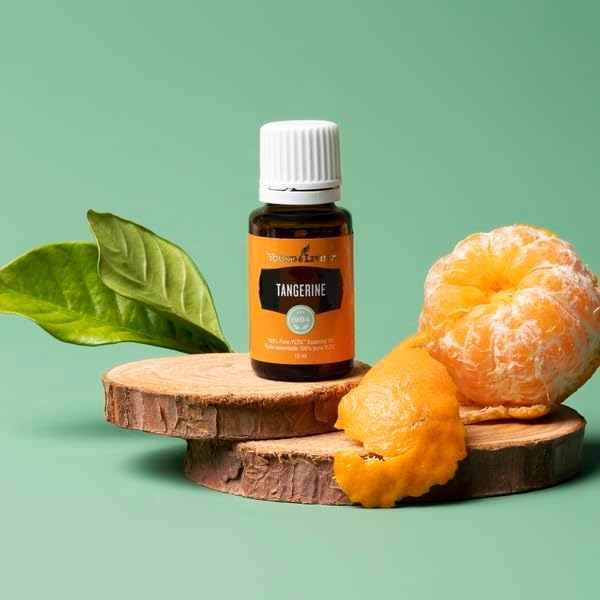 Young Living Tangerine Essential Oil 15ml - Delightfully Sweet Aroma, Contented Mindset When Diffused - Offers a Fresh, Sweet, Citrus Flavor, Provide Digestive, Lymphatic, and Immune Support