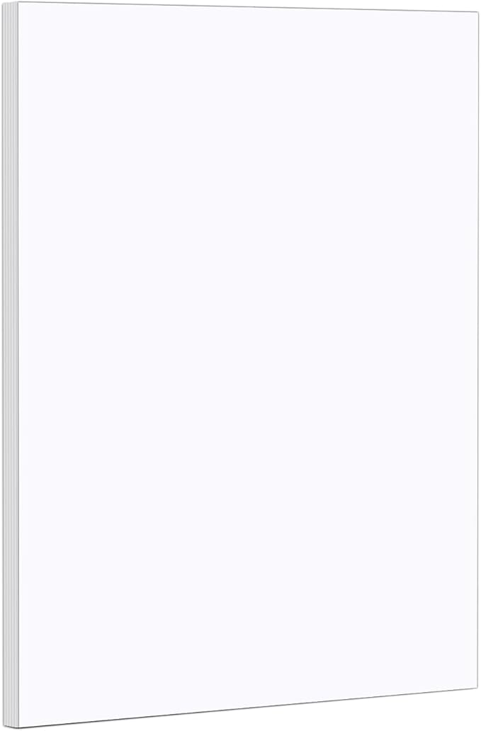 321Done Blank Notepad - 50 Sheets (5.5" x 8.5") - Luxury Memo Pad - Thick Premium Paper - Made in USA - Plain White