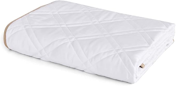 Dornroscn Cooling Weighted Blanket for Adult Bamboo-Derived Rayon Cool Blanket Suitable 60''x80inch 20lbs with Glass Beads for Hot Sleepers (60''x80'' 20lbs, Snow White)