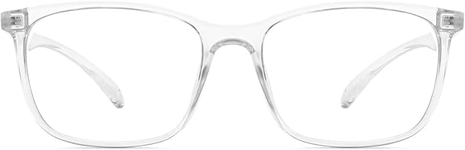 ANRRI Blue Light Glasses Men Women Transparent Blue Light Blocking Computer Glasses Anti Eyestrain Lightweight Clear Frame