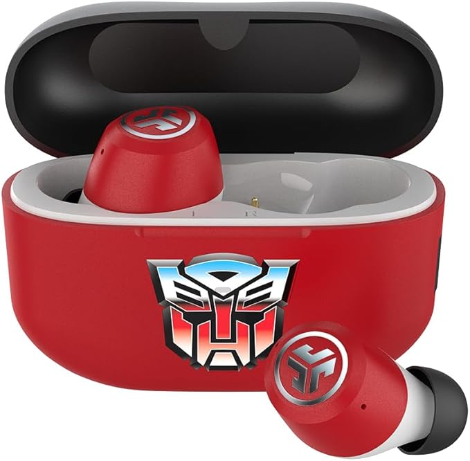 JLab JBuds ANC 3 Limited Edition Transformers Autobot True Wireless Earbuds with Charging Case, 42 Hours Total Playtime, 9 Hours Per Charge, Smart Active Noise Canceling, Custom Sound via App