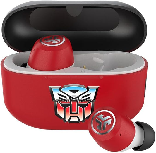 JLab JBuds ANC 3 Limited Edition Transformers Autobot True Wireless Earbuds with Charging Case, 42 Hours Total Playtime, 9 Hours Per Charge, Smart Active Noise Canceling, Custom Sound via App