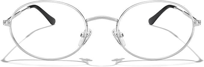 RB. Pilot Oval Reading Glasses for Women Men Blue Light Blocking Computer Thin Metal Full Rim Frame Readers