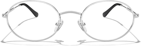 RB. Pilot Oval Reading Glasses for Women Men Blue Light Blocking Computer Thin Metal Full Rim Frame Readers