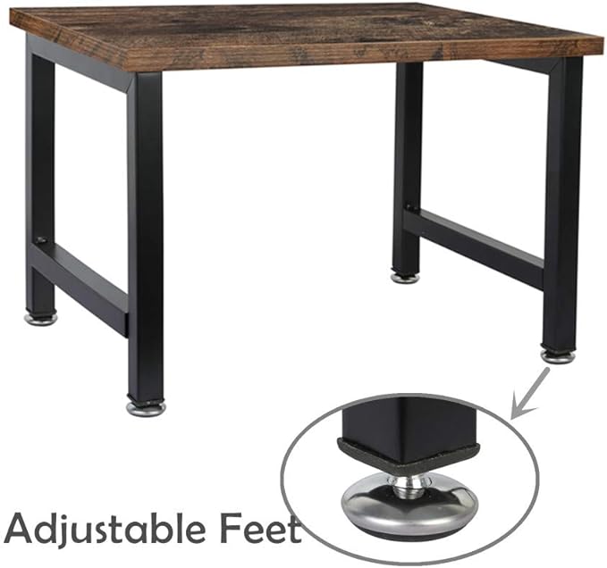 OROPY Vintage Printer Stand Holder - Multi-Purpose Desktop Shelf Storage Organizer for Printers, Fax Machine, Scanner, Office Supplies with Adjustable Anti-Skid Feet