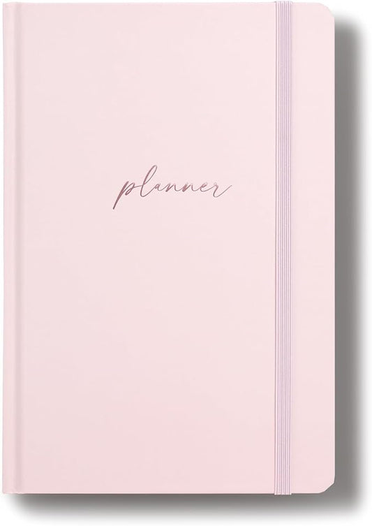 2025-2026 Planner - Undated Monthly, Weekly & Daily Planner for Planning Your Success - To Do List, Habit Tracker, Hardcover, Aesthetic, Stylish School or Office Supplies (Pink, A5)