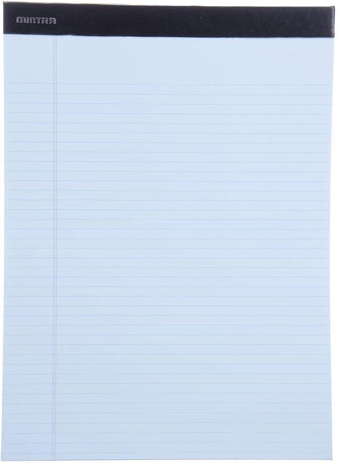 Mintra Office Legal Pads - ((BASIC PASTEL 6pk, 8.5in x 11in, NARROW RULED))