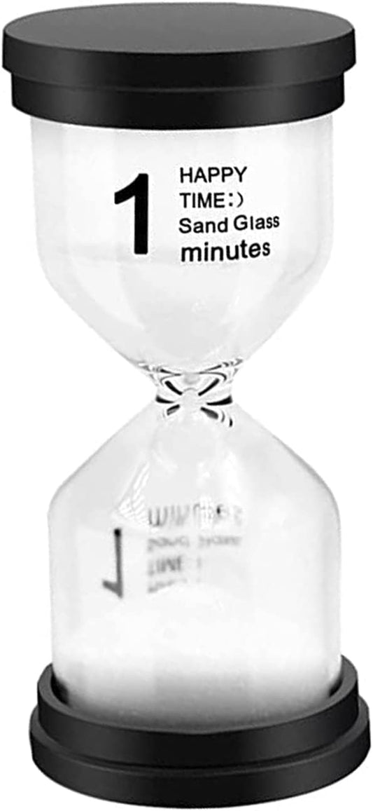 Sand Timer, Hourglass Sand Timers Colorful 1 Minutes Sandglass Timer with Protective Cover for Classroom Home Office Cooking