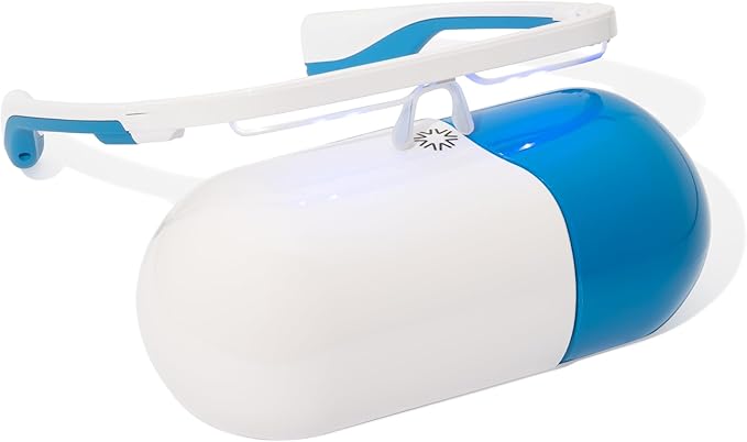 AYO: Premium Blue Light Therapy Glasses | Sleep Better, Boost Energy, Improve Mood | Portable Light Therapy Lamp | Circadian Rhythm Disruptions Linked to Sleep Problems, Winter Blues, Low Energy