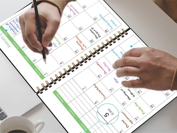 2026-2028 Monthly Planner - 3 Year Monthly Calendar/Planner 2026-2028, 5.9" x 8.5", 36 Month Calendar Planner, Planners with Twin-Wire Binding, Lined Notes Pages