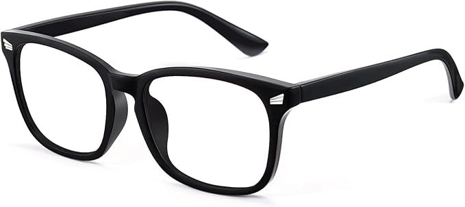 Blue Light Glasses for Woman Men | 99% Blue Light Blocking Glasses | Computer Glassess | Night Driving | Gaming | TV Phone Screen Reader Square Frame | Anti Eyestrain & UV Glare Protection