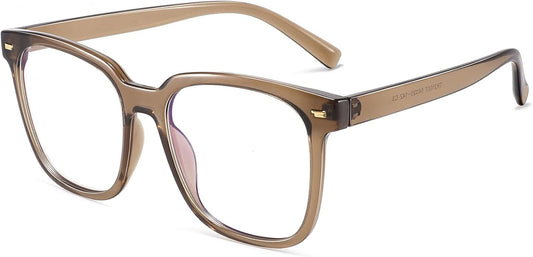 PANNER Oversized Square Blue Light Blocking Glasses for Women Men Anti Glare Reduce Eyestrain Computer Glasses