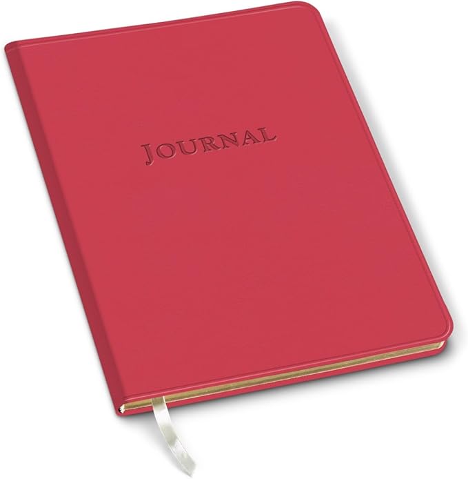 Gallery Leather Journal Notebook - 192 Pages, Softcover, For Men and Women, For Writing, Work & Travel, Handcrafted - Caribbean Red - 9.75 x 7.5, Large Lined