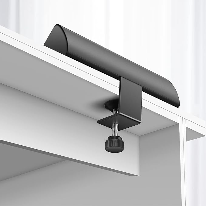 Desk Clamp Power Strip,40W Fast Charging Station,Desktop Mount Surge Protector,2 PD 20W USB C Ports,3 Outlets for Home,Office,Fit 1.9" Tabletop Edge (Black, 3 Outlets & 4 USB Ports & 10 FT Cable)