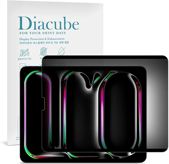 360° 4-Way Magnetic & Nano Adsorption Privacy Screen Protector for iPad Pro 11 Inch M4 2024 | Detachable, Anti-Spy, Anti-Fingerprint | Works in Both Landscape & Portrait Modes