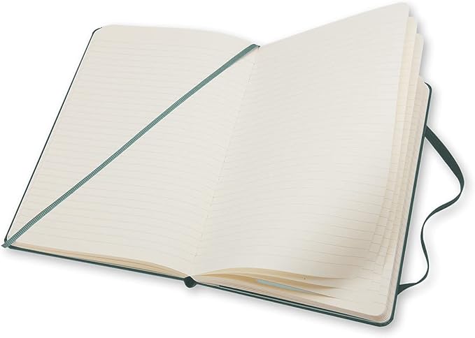 Moleskine Classic Notebook, Hard Cover, Large (5" x 8.25") Ruled/Lined, Forest Green, 240 Pages