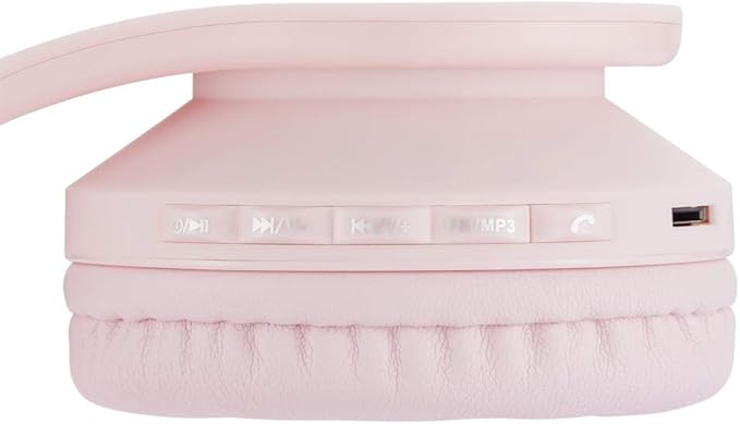 PowerLocus Bluetooth Headphones for Kids, Wireless Foldable Headphones Over Ear, Headphone with Microphone, 85DB Volume Limit, Wireless and Wired Headset with Micro SD, FM for Cellphones, Tablets, PC