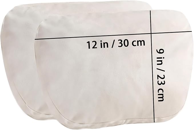 2PCS Car Pillow for Car Neck Pillow for Driving Seat Lumbar Support Soft Cushion with Extra Filling Accessories Back Support for Travel Nap and Trips Sleeping(Beige, Head)