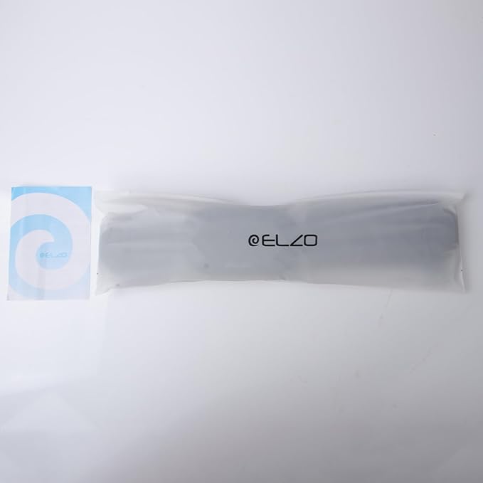 ELZO Wrist Rest for Keyboard and Mouse, Soft Memory Foam Wrist Support, Computer Ergonomic Wrist Support Pad, Non-Slip Wrist Rest for Computer Keyboard, Made Easy Typing & Relieve Wrist Pain(Black)