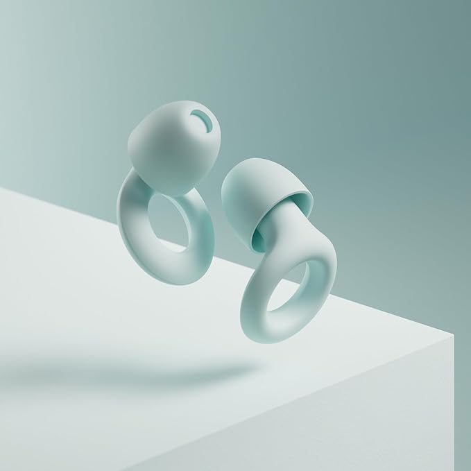 Loop Quiet Ear Plugs for Noise Reduction – Super Soft, Reusable Hearing Protection in Flexible Silicone for Sleep, Noise Sensitivity - 8 Ear Tips in XS/S/M/L – 24dB & NRR 14 Noise Cancelling - Mint