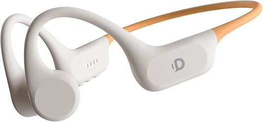 Open Ear Sport Headphones, Soft Silicone Wireless Bone Conduction Earphones, Powerful Bass, 10H Lasting, Multipoint Capable, Quick Charge, Built-in 32GB MP3