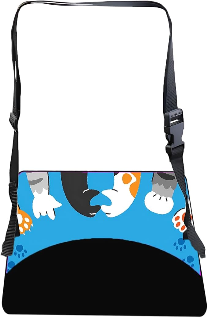 Airplane Foot Hammock Ajustable Foot Hammock for Plane Travel Essentials Comfort Leg Footrest Long Flight Essentials for Men Women,Travel Accessories for,Offfice,Airplane(Cat Paw, 1 Pack)