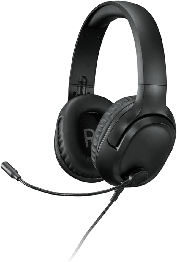 Lenovo H110 Wired Gaming Headset - 3.5mm Connection, Omni-Directional Microphone, Breathable Ear Cups, Built-in Volume Wheel - Black