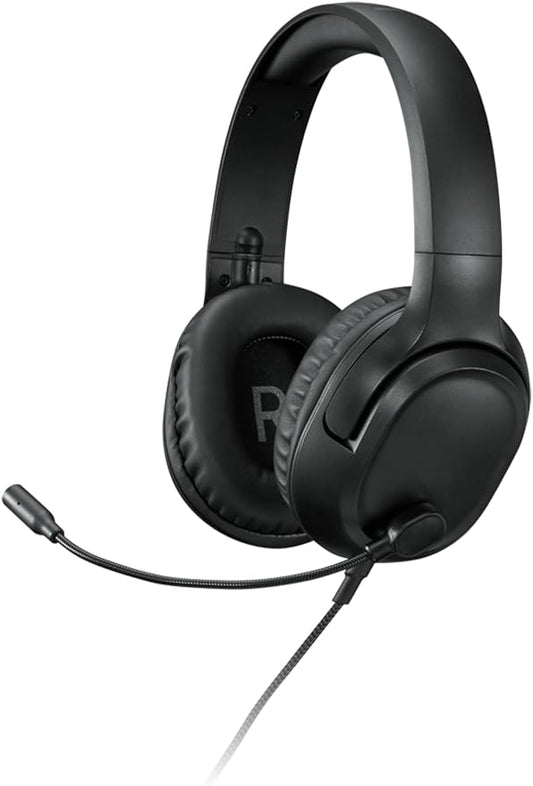 Lenovo H110 Wired Gaming Headset - 3.5mm Connection, Omni-Directional Microphone, Breathable Ear Cups, Built-in Volume Wheel - Black