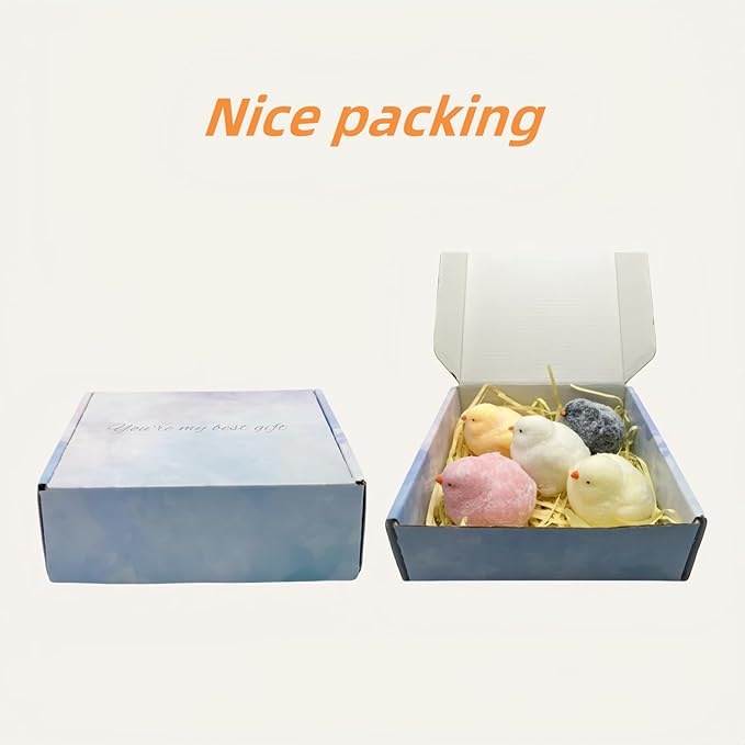 5 Pcs Taba Squishy Chick,Taba Squishy Toys,5 Color Chicks Sensory Toys,Soft Tabba Squishys Stress Relief Squeeze Toy