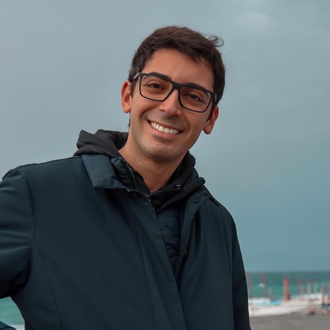 GUDVUE Mens Blue Light Glasses Rectangle Computer Glasses Gaming Glasses, Black/Gunmetal