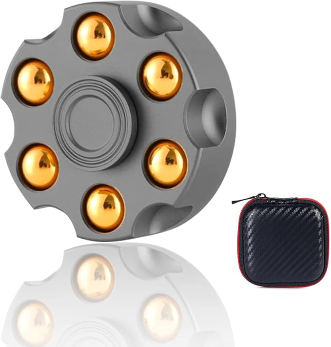 Roulette Fidget Spinner, Fidget Toys Adults Anxiety Relief Stress Relief Toy Desk Toys for Office for Adults Fidget Toys Teens Classroom (Gray)