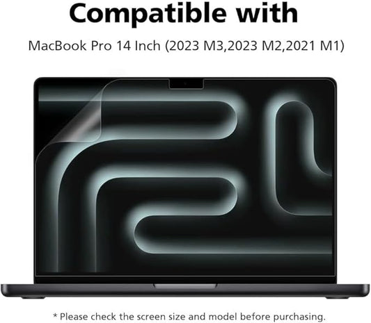 Anti Blue Light Matte Screen Protector for MacBook Pro 14" (2024 M4, 2023 M3, 2023 M2, 2021 M1) | Anti-Glare | Reducing Eye Fatigue with Blue Light Blocking Filter