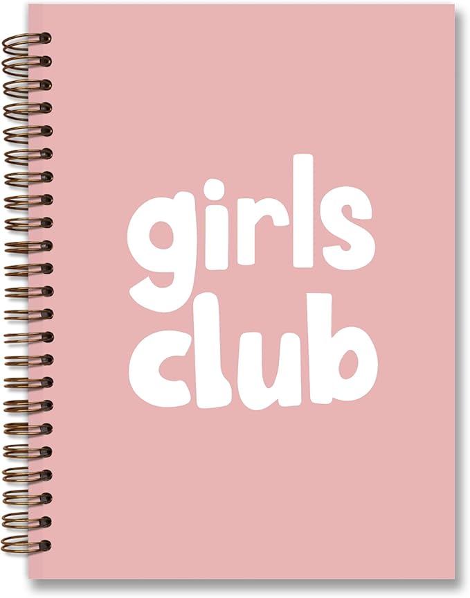 Pink Preppy Notebook,Preppy Journal, Girly Notebook,Preppy Gifts for Women,Pink Office Supplies,Preppy Office Supplies,Spiral Notebook 5.5x8.3 Inch