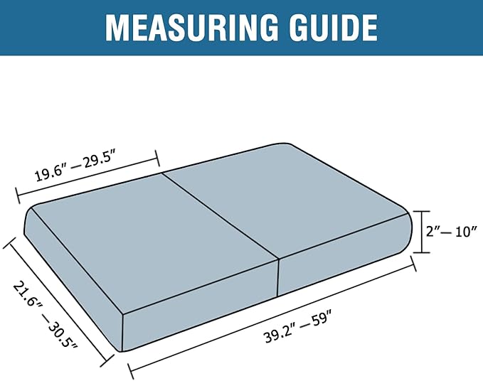 H.VERSAILTEX High Stretch Couch Cushion Covers,Chair Sofa Seat Slipcovers Couch Cushion Cover Stretch Furniture Protector for Kids, Pets(2 Packs Cushion Loveseat Covers, Rust)