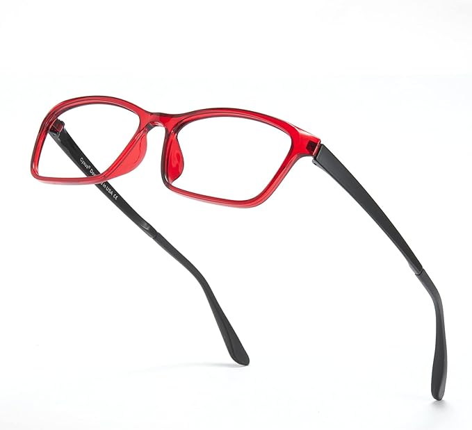 Cyxus Blue Light Glasses Computer Glasses UV Blocking GRP Square Frame Clear Lens Ultra Light Eyewear