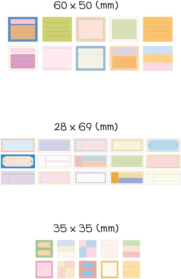 Monolike Message & Label Sticker Pack (102Pcs) - Variety Pack, Journal, Scrapbook, Waterproof, Fancy Sticker