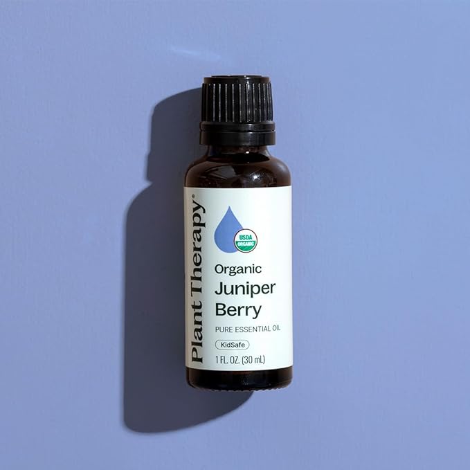 Plant Therapy Organic Juniper Berry Essential Oil 100% Pure, Undiluted, Natural Aromatherapy, Therapeutic Grade 10 mL (1/3 oz)