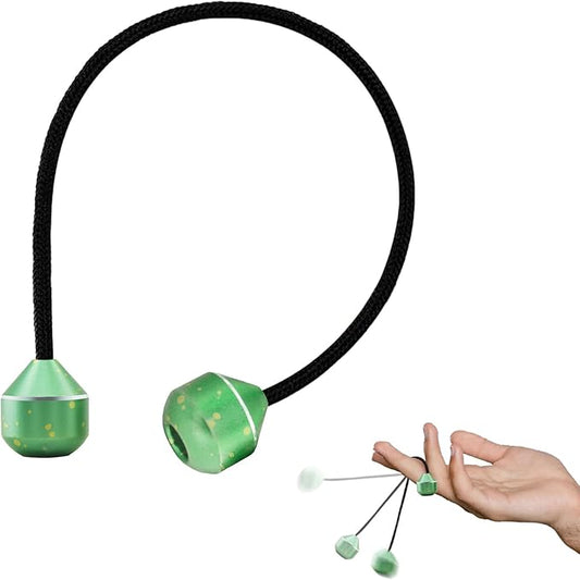 Fidget Beads, Metal Fidget Toy EDC Anxiety Relief Toy for Men Women Teens Skill Players Stress Relief Toys(A-Gold&Gree)