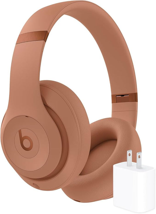 Beats Studio Pro x Kim Kardashian Bluetooth Noise Cancelling Headphones with Apple 20W USB-C Power Adapter - Dune