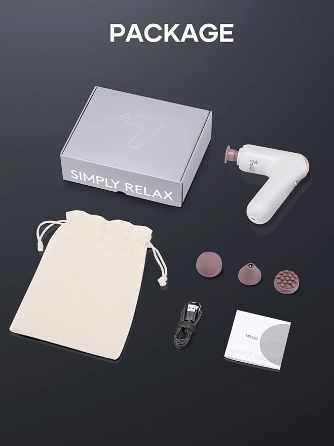 Breo Lucky 7 Massage Gun with Heat, Deep Tissue Muscle Massager, Stimulator, Body Relaxation, Low Noise for Recovery, Sports