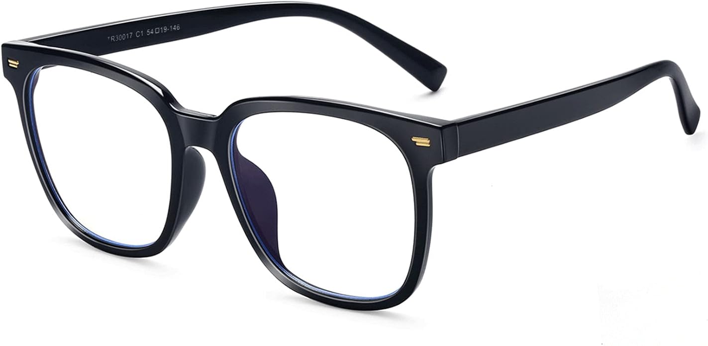 PANNER Oversized Square Blue Light Blocking Glasses for Women Men Anti Glare Reduce Eyestrain Computer Glasses