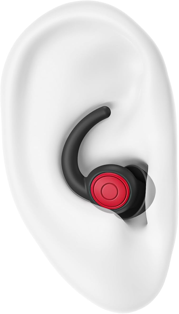 Ear Plugs for Sleeping Noise Cancelling Silicone Earplugs Noise Reduction, 2 Pairs Ear Plugs for Sleeping Reusable Noise Sound Blocking Earplugs for Sleep,Snoring,Concerts,Focus,Flight (Pink)