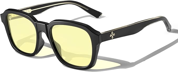 VISOONE Gaming Glasses Blue Light Blocking Oversized Square Computer Eyewear Men Women Bennett