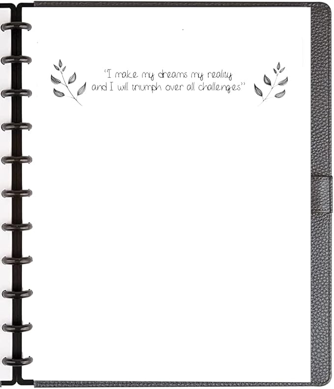 Letter Size Blank Refill Paper, 11-Disc Discbound Blank Paper, 100Sheets / 200Pages TUL Blank Filler Paper, 100gsm White Paper, 8.5'' x 11''