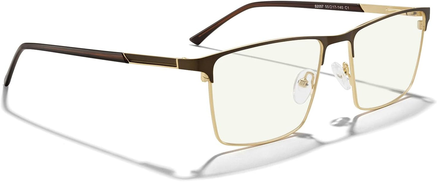 MERRY'S Men's Blue Light Blocking Glasses - Vintage Computer Reading Glasses for Men
