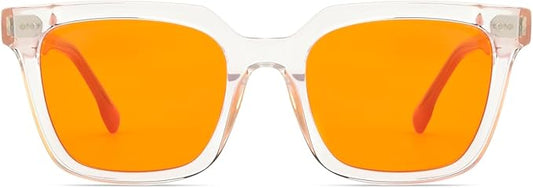 99.9% Blue Light Blocking Glasses for Men Women Anti-Fatigue Computer Gaming Glasses Stop Eyestrain Headaches