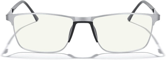 MERRY'S Fashion Blue Light Blocking Glasses - Reading Glasses Metal Frame Spring Hinge Readers for Men Eyeglasses