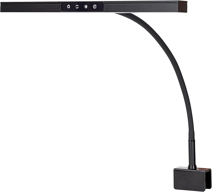 Piano Lamp with 3 Color Modes, Adjustable Height & Direction - Desk Light with Auto-Off Timer - Wide Illumination Music Stand Light