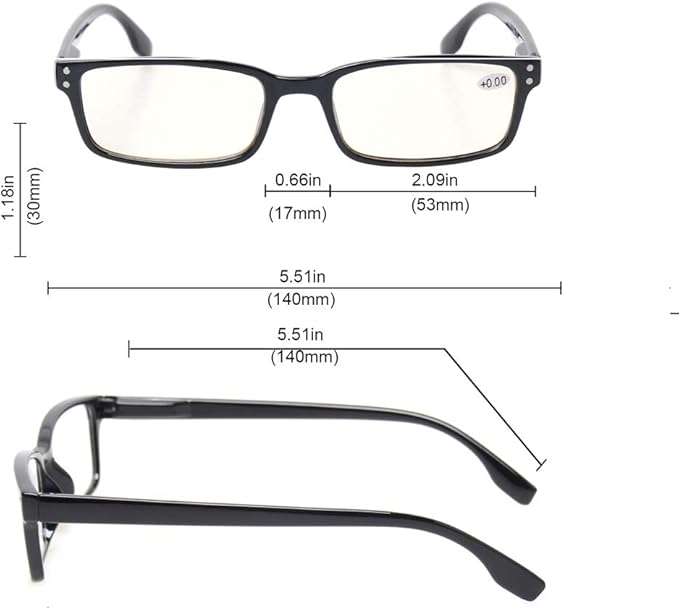 Kerecsen Computer Glasses 2 Pair UV Protection, Anti Blue Rays, Anti Glare and Scratch Resistant Computer Reading Glasses (Demi, 1.00, multiplier_x)
